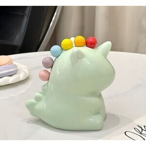 Colored Fruit Forks with Unicorn Storage Jar Dessert Fork Cute Toothpick Forks